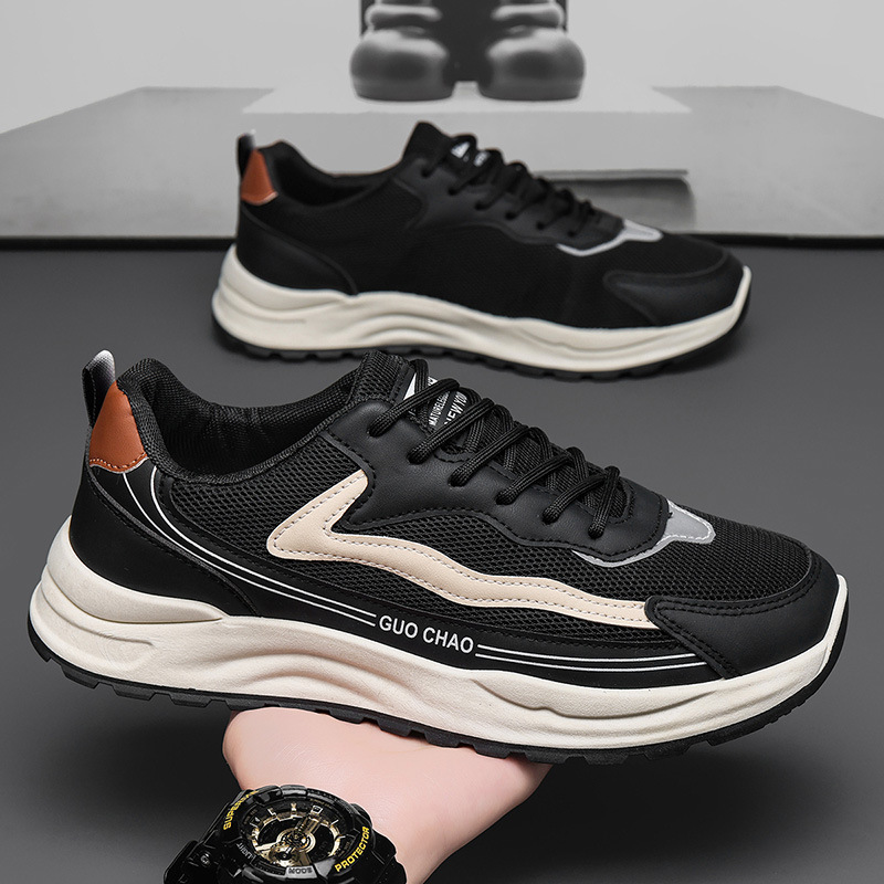Zapatos de hombre casuales 2026 nuevos zapatos de patina de malla transpirables de verano antiodor juvenil zapatos deportivos de hombre ligeros