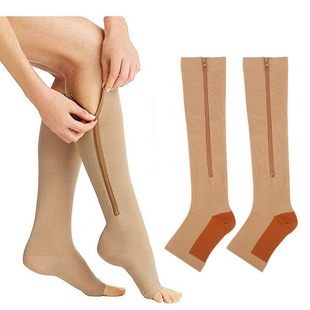 Cross-Border Running Sports Compression Socks Compression Socks Calf Elastic Socks Compression Socks Zipper Socks