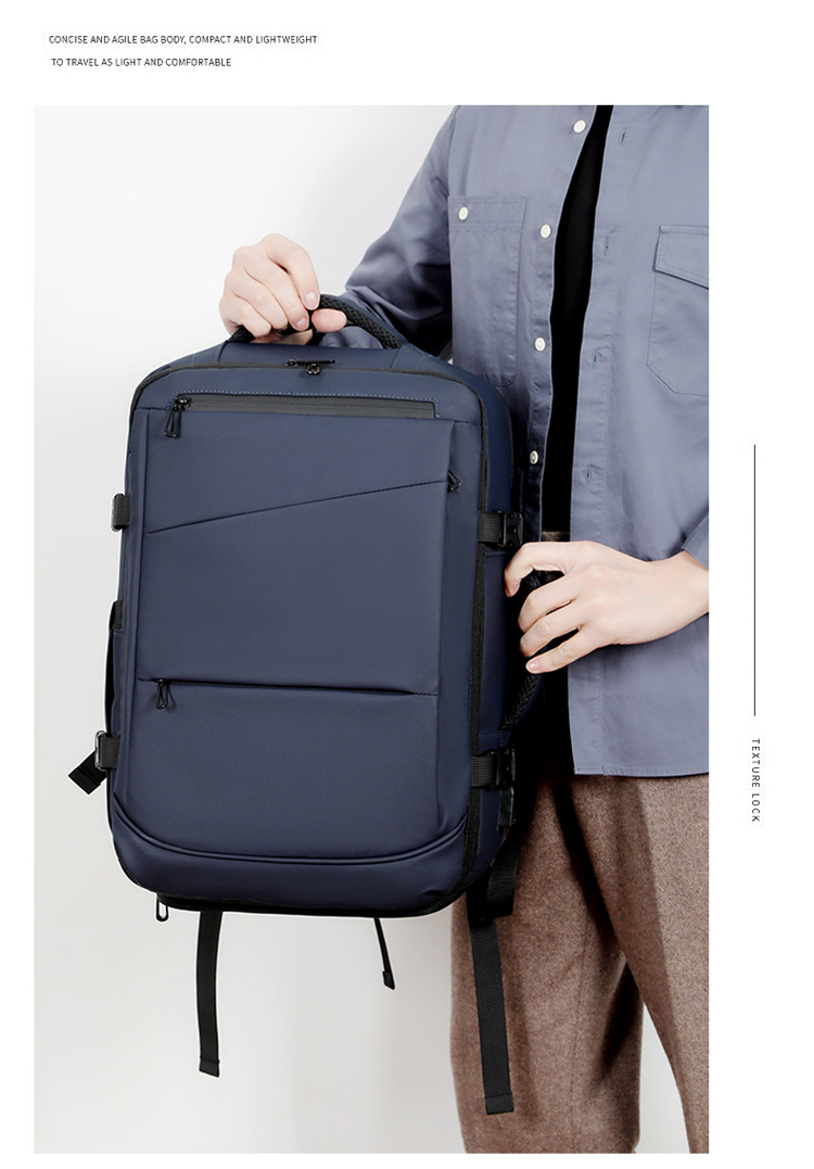 Cross-border computer bag backpack, men's style, fashionable, shoulder-carry, large-capacity commuting schoolbag, business backpack undefined
