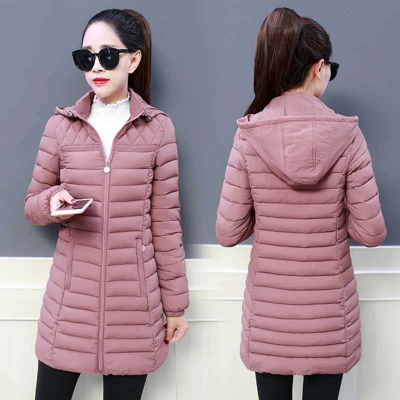 Chaqueta acolchada femenina invierno ligera