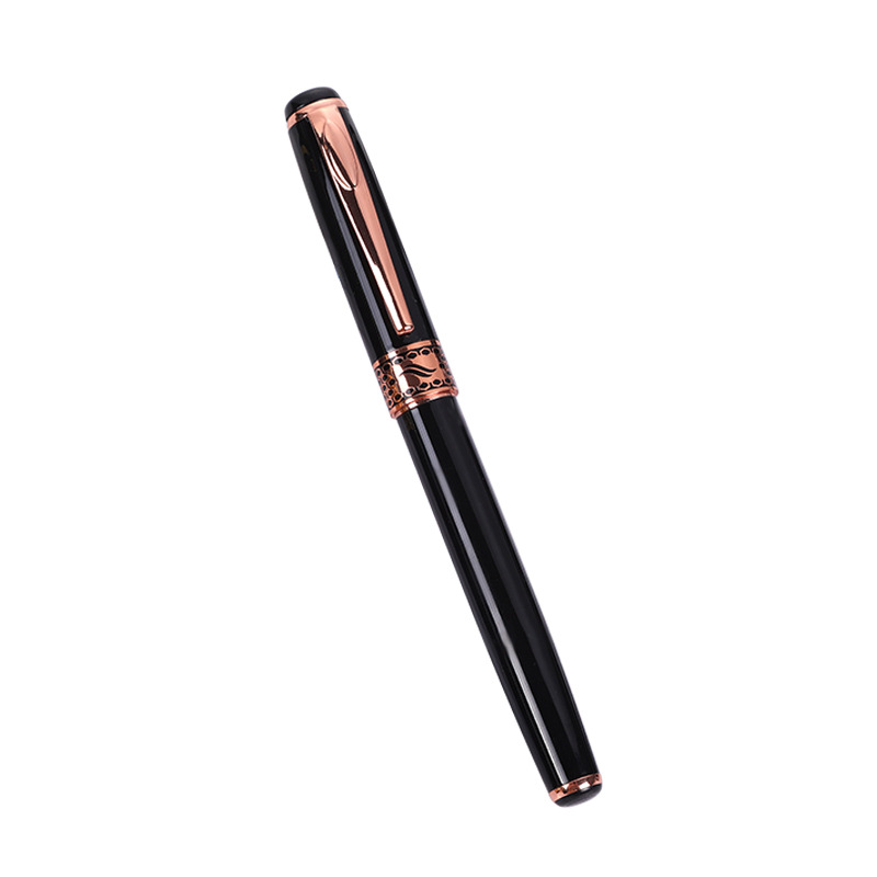 Fábrica en stock pluma de firma de metal publicidad pluma de gel Impresión logotipo reunión de negocios pluma de cuentas de regalo de alta gama