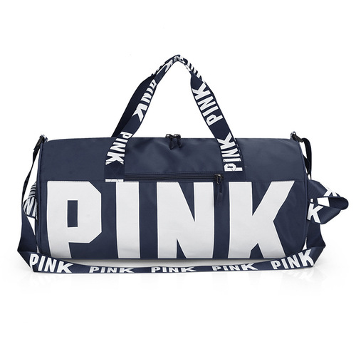 Cross-border new PINK printed sports and fitness bag, portable shoulder training bag, large capacity short-distance travel bag, dropshipping
