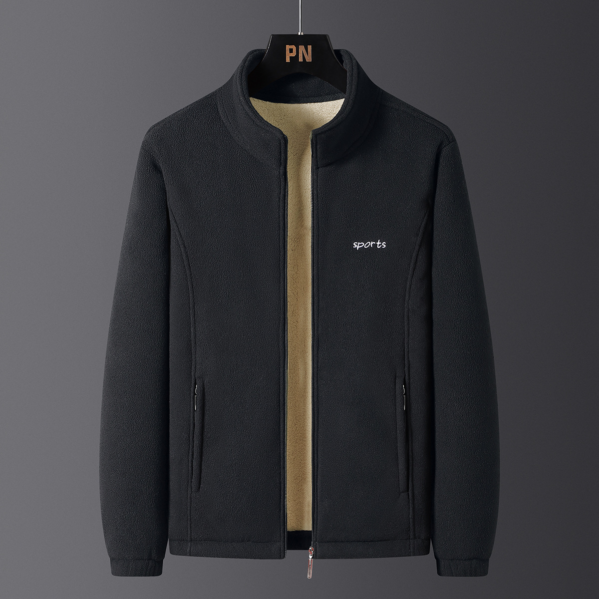 2023 Año Nuevo chaqueta de terciopelo para hombres primavera y otoño invierno tamaño grande engrosado ocio relajado y cálido fuera de otros hombres