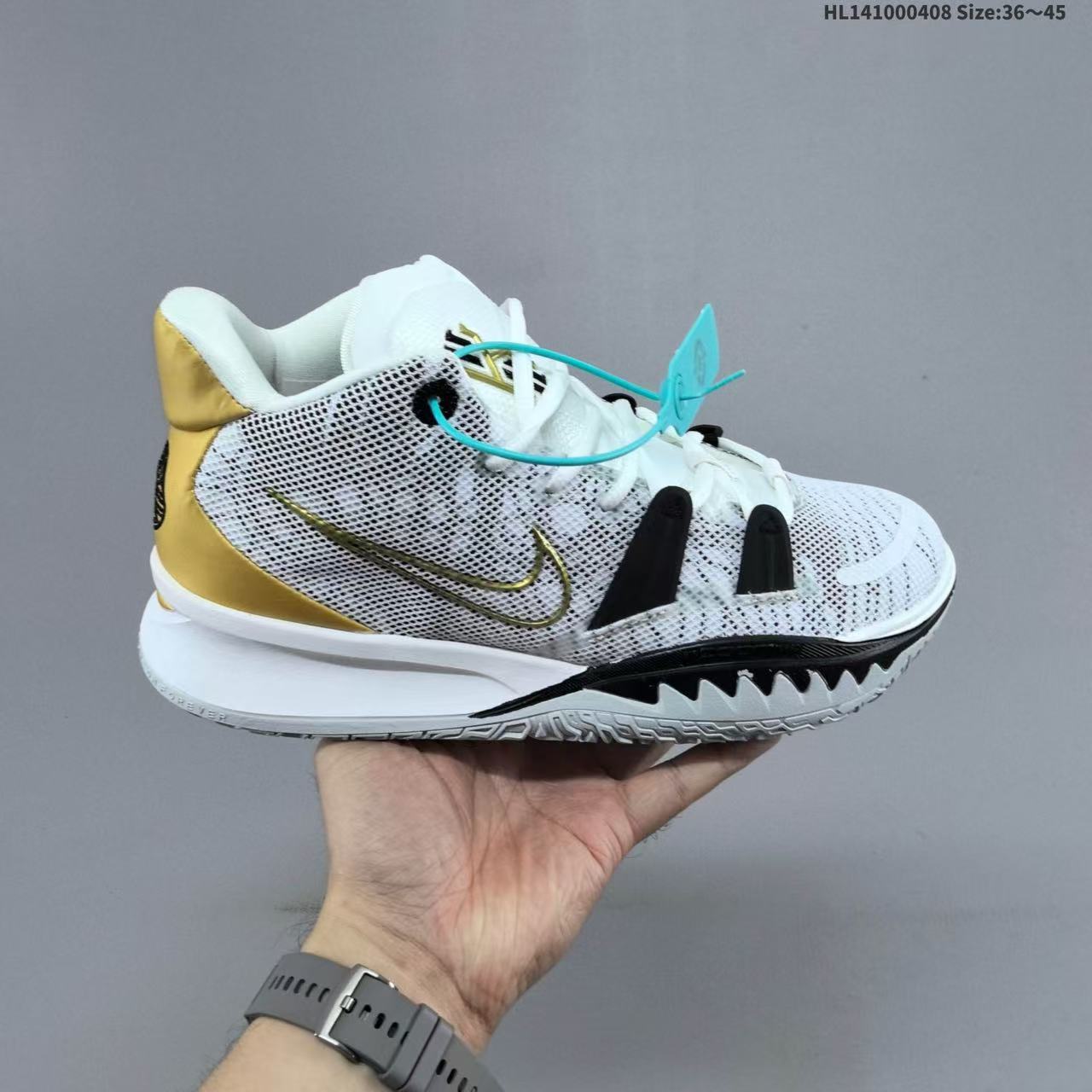 Zapatillas de Baloncesto de Caña Media Kyrie 7, Cuero y Caucho, Transpirables, para Deporte image 11