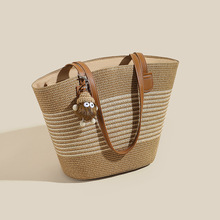 托特包包女式2024新款女包编织包手提包bags大容量单肩包草编包