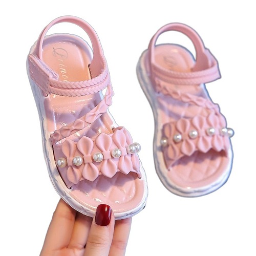New Summer Girl's Sandals for Girls, Children's Sandals for Big Girls, Students, Outdoors, Breathable, Princess Sandals for Kids