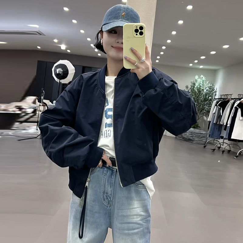 Casual Fashion Short Jacket for Women 2025 Spring and Autumn New Pilot Jacket Korean Style Loose Baseball Jacket Top