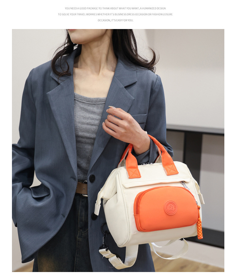 A portable small bag for women, a light backpack for shopping and commuting, fashionable Oxford fabric, a backpack for strolling kids, a mommy bag, a baby bag undefined