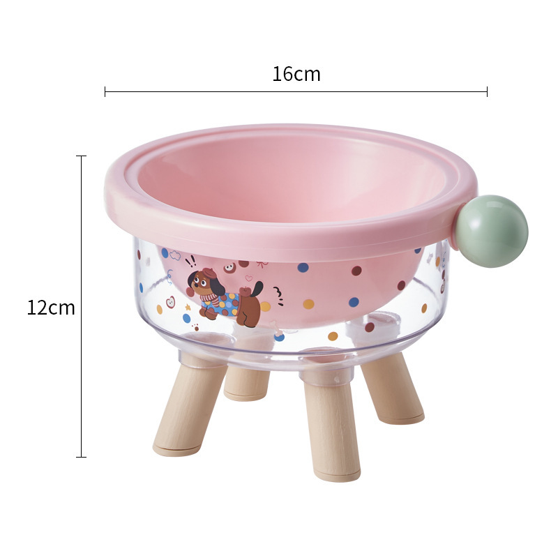 Cuello de gato de alto valor facial, cuenco para mascotas, cuenco para perros, cuenco de acero inoxidable de gran capacidad, cuenco para perros