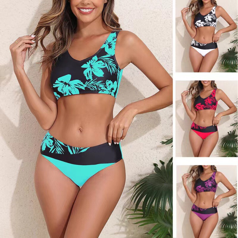 2026 Russian Popular Sports Yoga Swimwear with Chest Pads, Women's Two-Piece Sexy Bikini Cross-Border Swimsuit 2026 Russian Popular Sports Yoga Swimwear with Chest Pads, Women's Two-Piece Sexy Bikini Cross-Border Swimsuit