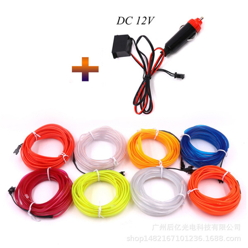 Lámpara de atmósfera de automóvil LED interior de la atmósfera del automóvil lámpara interior de pie luz fría interior de la lámpara de decoración image 7