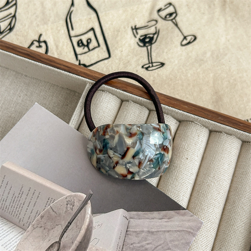 25g Weight Hair Tie Hair Accessories Type 1 Piece Quantity Holiday, Daily Occasion Acetic acid sheets Material Color Block Pattern Women's Gender Simple Style, Classic Style Style Women's Simple Style Classic Style Color Block Cloth Acetic Acid Sheets Hair Tie 6