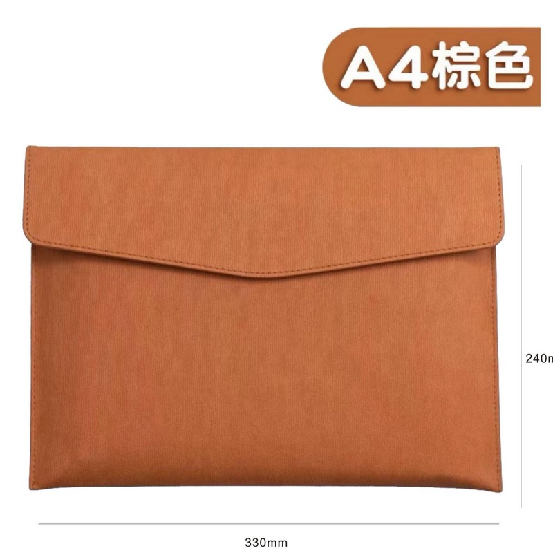 跨境A4仿皮商务档案袋 大容量收纳文件夹包 企业logo文件袋批发|undefined