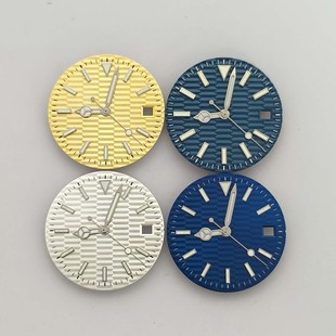 Watch Accessories 28.5mm Literal Blue-Green Luminous + Watch Hands Suitable for 8215 Eta2824/2836 Movement