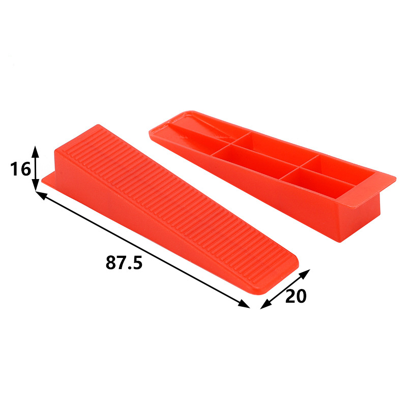 タイルレベリング器レベリング器のベースにタイルを貼り付けて、使い捨てレベリング器のクリップペンチのタイルを縫います。