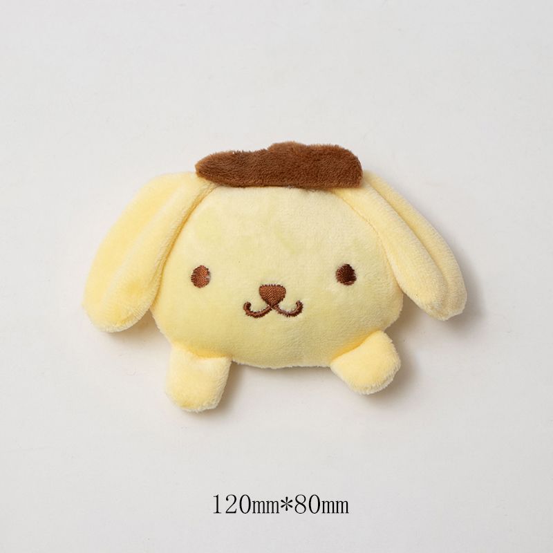 Cadena de dibujos animados broches de pelusa lindas muñecas pines creativos accesorios de pareja al por mayor joyas colgantes nicho