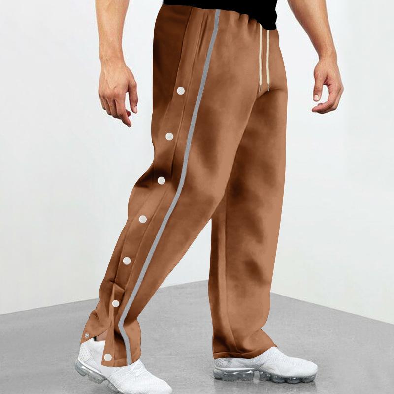 Ανδρικά Ρούχα Casual Νεανικά Πολυχρηστικά Αθλητικά Παντελόνια με Ραβδώσεις Μεγάλο Μέγεθος Φόρμες_voghion.com