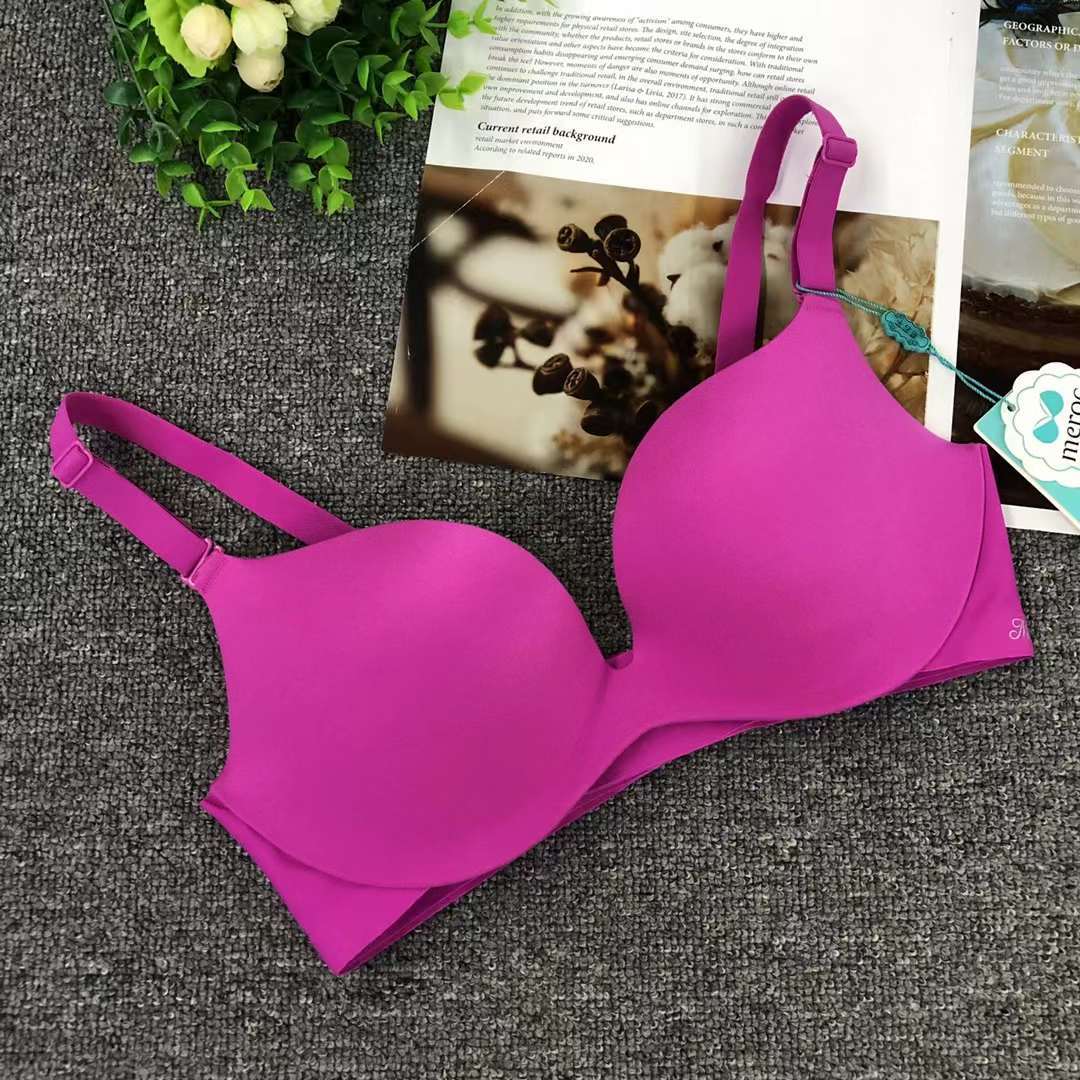 Filipino brillante sujetador ropa interior sin costuras medio grueso de alta calidad se reunieron multi-color multi-tamaño sujetador inalámbrico al por mayor