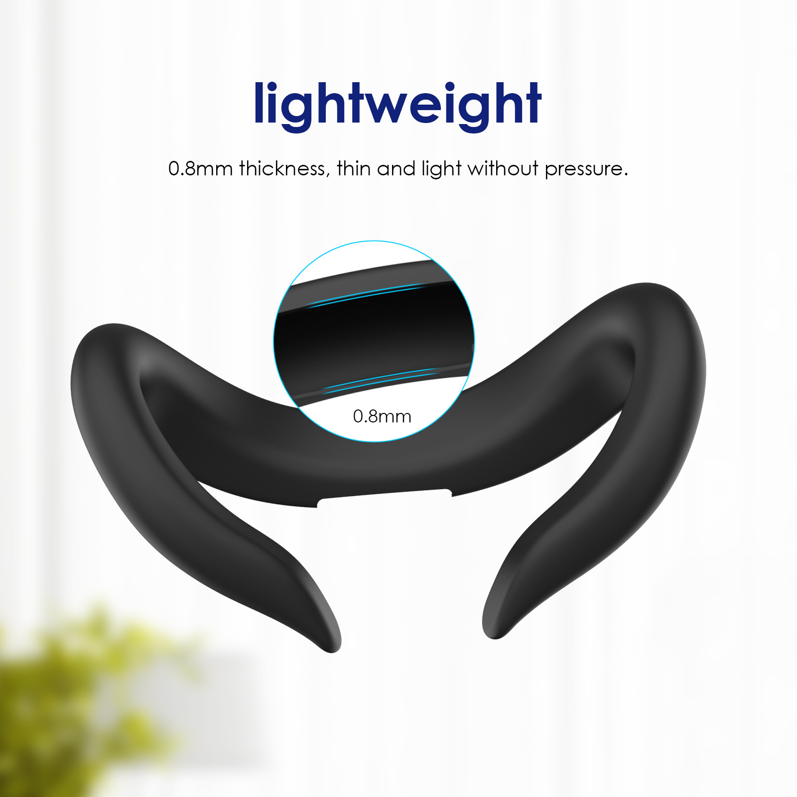 適用於meta quest3VR防汗硅膠眼罩保護套可替換硅膠套面罩配件