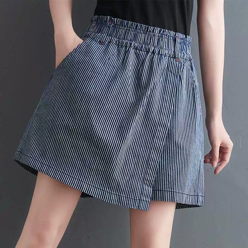 Summer retro jeans, skirt, oversize
