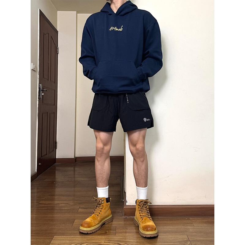 Shorts for Men and Women, Running Training, Sports Fitness, Waterproof Shorts, Summer Marathon, Double-Layer Lining, Pocket Workwear