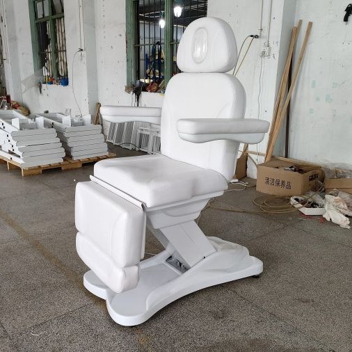 Cama de belleza elevadora eléctrica, cama de masaje giratoria, sala de belleza, cama de tatuaje, cama de fisioterapia multifuncional y multiángulo