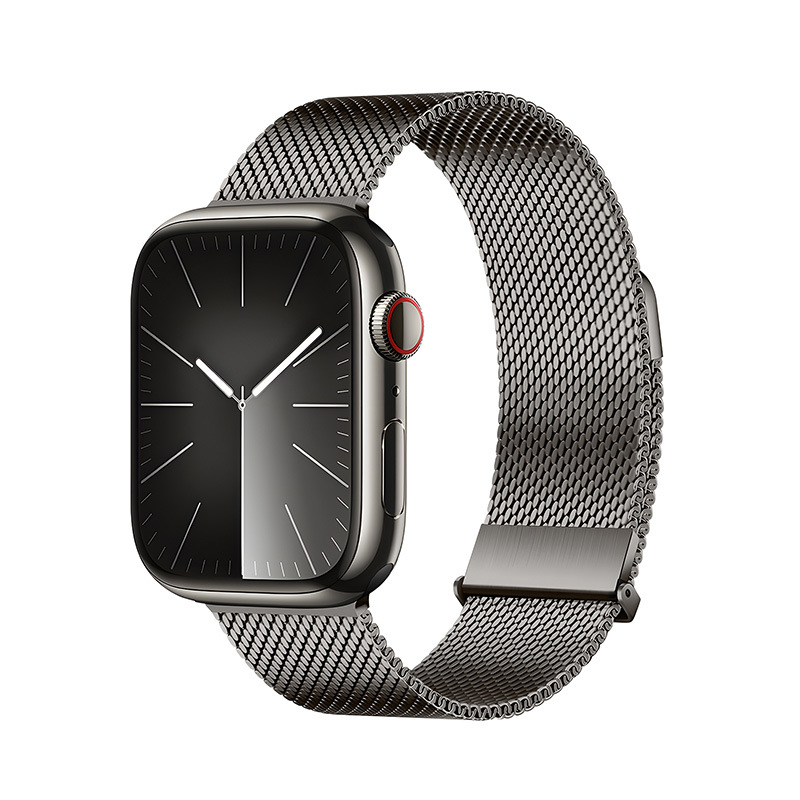 Aplicable a AppleWatch Correa de Milán de alta densidad al por mayor iWatch doble imán Apple Metal Belt Business image 10