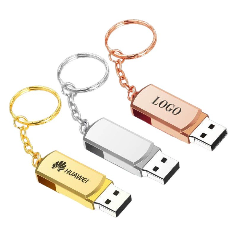 Оптовые USB-флешки, высокоскоростные металлические USB-накопители с вращающимся корпусом, большой емкости, с возможностью нанесения логотипа.