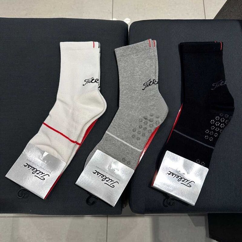 Men's Golf Socks 25 Early Autumn Sports and Leisure Mid-Short Socks Versatile Non-Slip Towel Bottom Socks