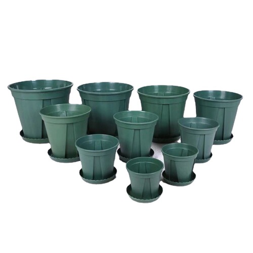 Yonglu thickened white green Qingshan pot root control pot manufacturer wholesale rose pothos plastic flower pot gallon round