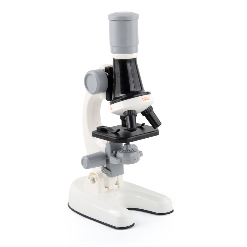 La exportación transfronteriza 1200 veces microscopio traje de juguete estudiante de escuela primaria experimento biológico científico equipo Microscopio de juguete