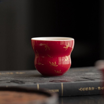 Langhong Gourd Teacup Kung Fu Tea Set Home Bronzing Festive National…
