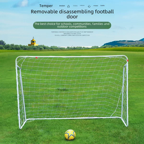 Football door movable football frame standard 5-person Football net School Game Factory Direct Supply size wholesale