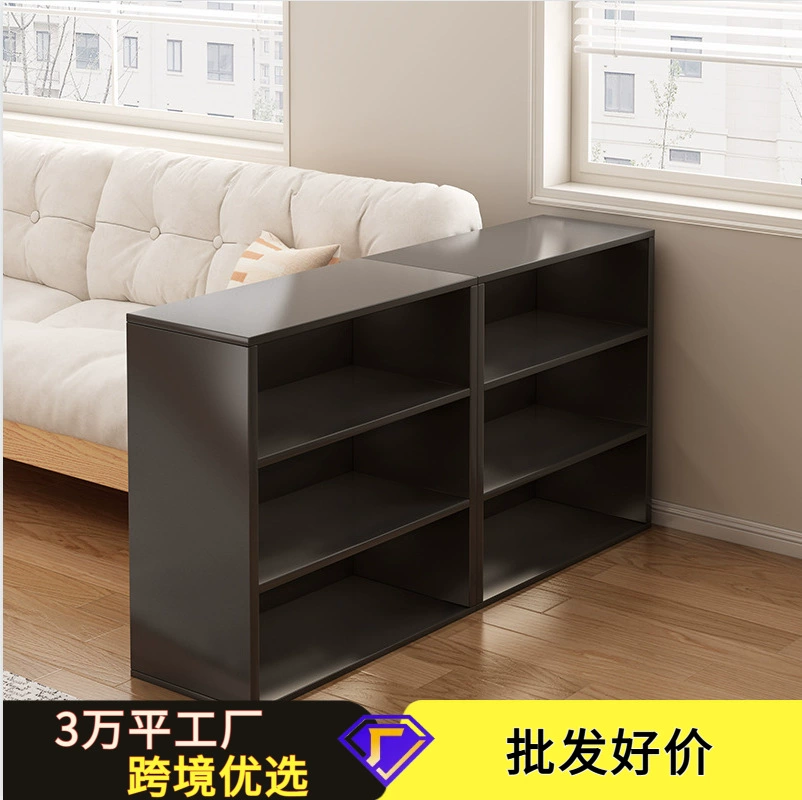 Книжная полка полка пол гостиная диван боковая клетка шкаф черный шкаф шкаф для хранения на стене шкаф книжный шкаф низкий шкаф