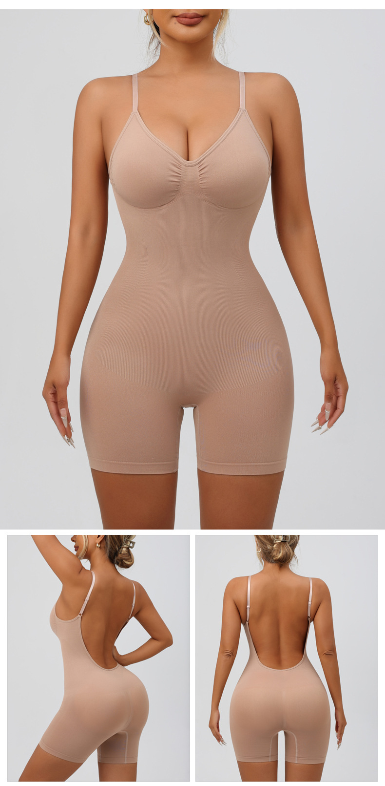 Women's Shapewear Bodysuit, Backless Hip Lifting Waist Trainer_voghion.com