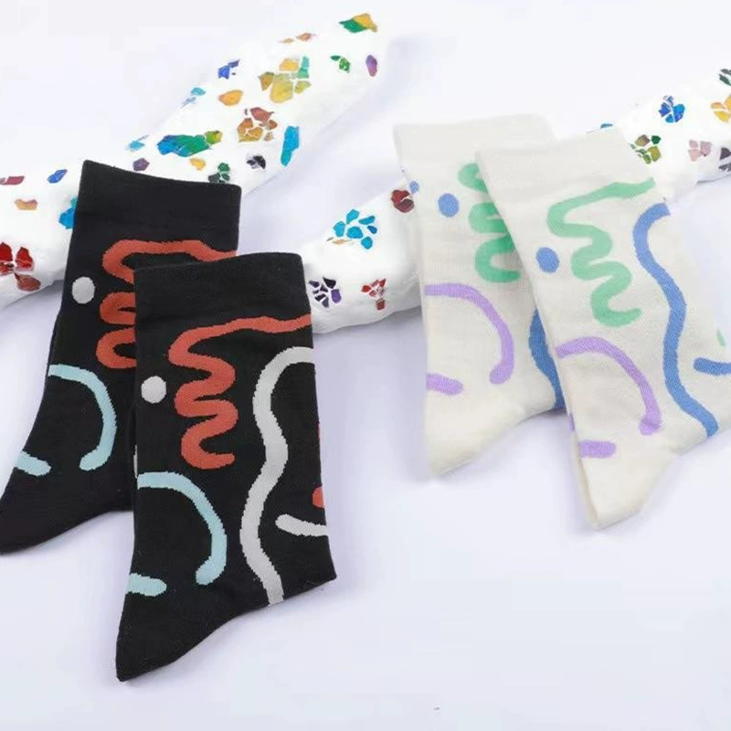 Tide, design knee socks for students, mid-length