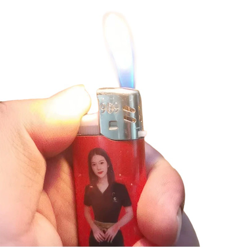 Оптовая открытый огонь супермаркет пластиковая зажигалка открытый огонь Зажигалка супермаркет национальной моды персонализированные зажигалки производитель