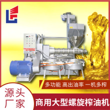 乐发商用食用油榨滤一体机全自动花生油榨油机230型螺旋炸油机