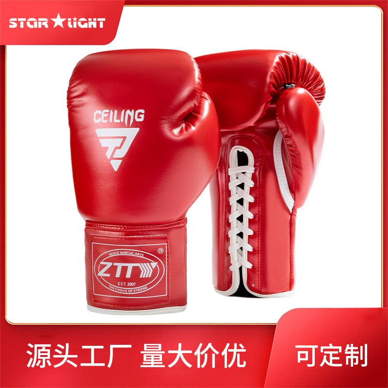 Ceiling Tied Boxing Gloves New Bright Leather Pu Boxing Gloves Sanda Training Fighting Classy Boxing Gloves