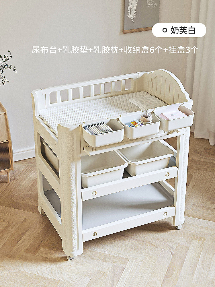 Babyviva pañales para bebés mesa de cuidado de toque para bebés cama de baño móvil para recién nacidos image 18