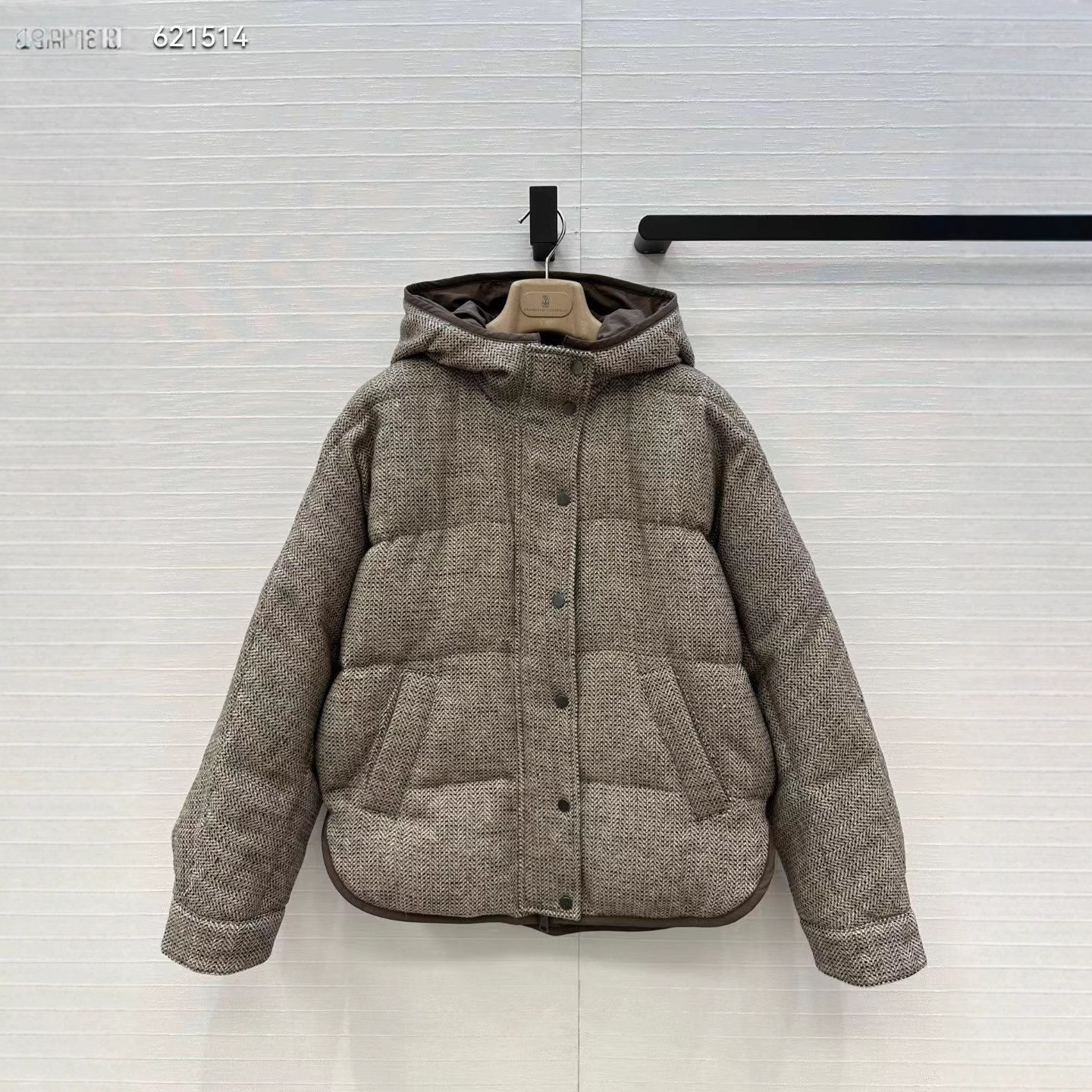 2025秋冬新款 高级随性 保暖百搭 老钱风羊毛双面可穿羽绒服 批发