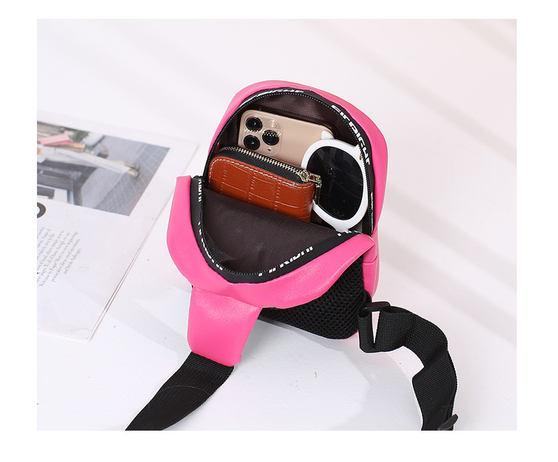 Women's Solid Color Pu Leather Zipper Fanny Pack display picture 1