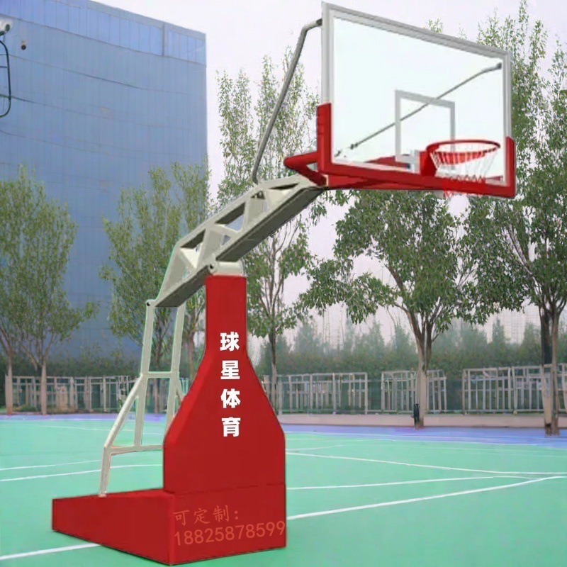 南雄液压式移动埋地篮球架普宁标准型四会江门台山球星蓝球架
