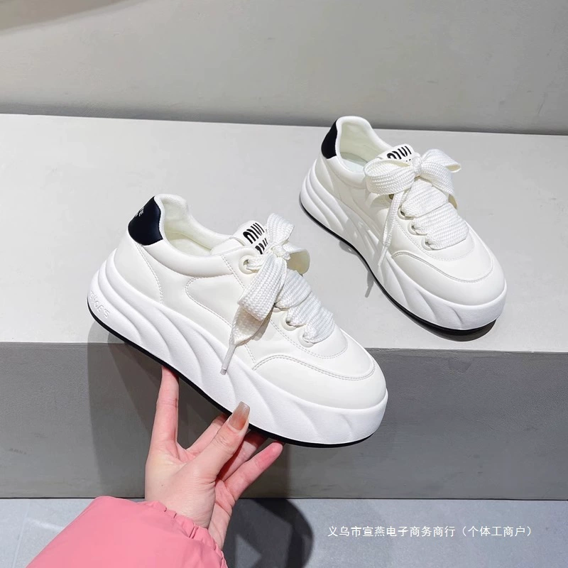 Высокие casual обувь на платформе Tide, летняя подходящая к юбке, дышащие кроссовки