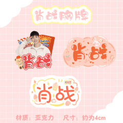 明星動漫亞克力胸牌套裝批發 肖戰王一博宋亞軒周邊徽章銘牌胸針