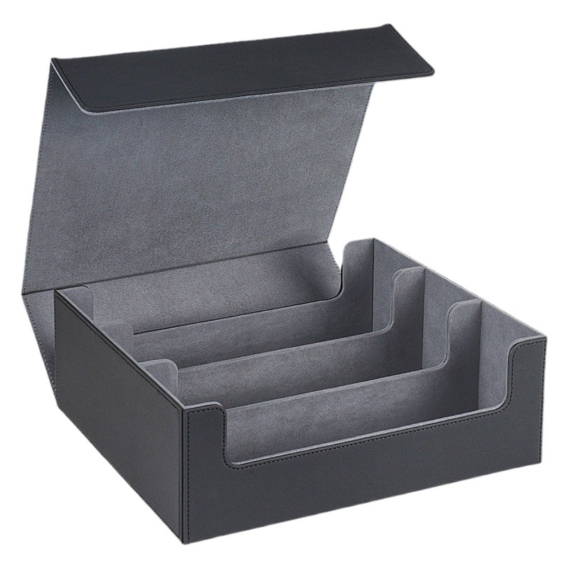 Amazon Venta caliente de gran capacidad magnética caja de tarjeta de tres filas Tarjeta de tarjeta mágica Tarjeta de película tarjeta dura caja de tarjeta de almacenamiento de ladrillo