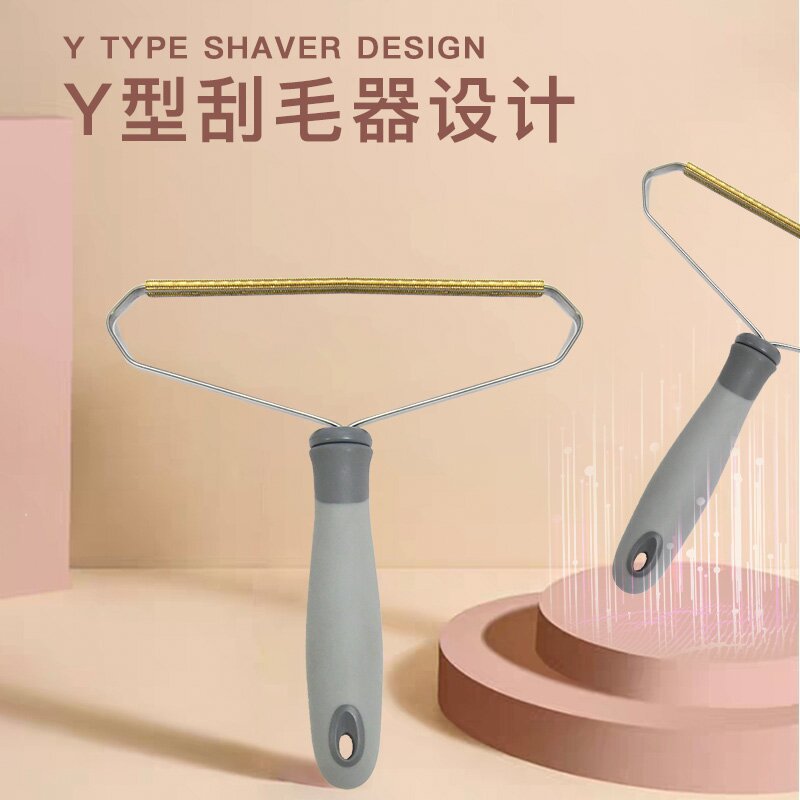 Cepillo de eliminación de polvo transfronterizo antiestático, cepillo de pelaje para abrigo, raspador de doble cara, raspador manual para mascotas