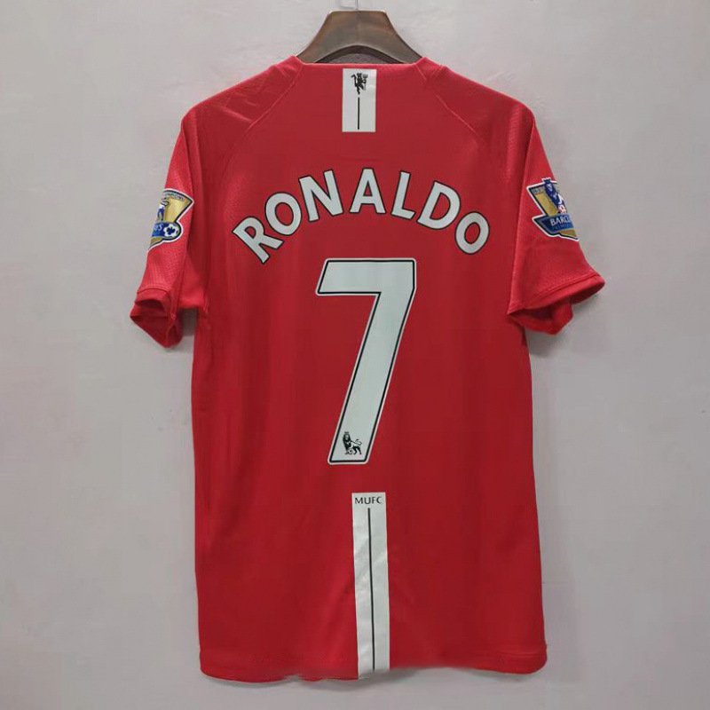 Nike x Manchester United Retro 2007/08 Home Ronaldo #7 Jersey Red