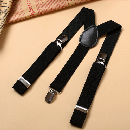 Yinuofang children's dress accessories boys black suspenders children's suspenders choose size according to age