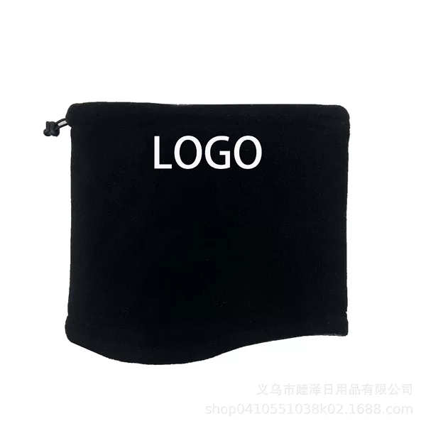 Factory Custom-Made Warm Neck Gaiter for Men and Women, Casual Double-Sided Fleece, Versatile Outdoor Solid Color Cycling Windproof Neck Warmer